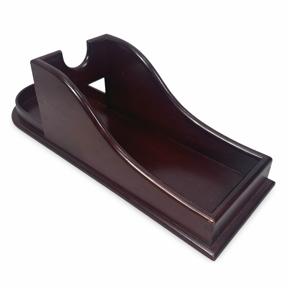 Vintage Williamsburg Restoration C4W Wine Bottle Server Brown Mahogany Wood‎